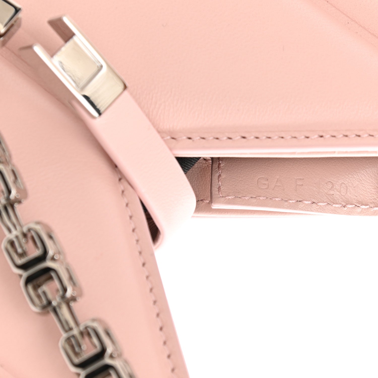 Givenchy Lambskin Padded Mini Cut Out Shoulder Bag Blush Pink 7 of 13