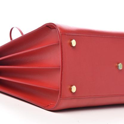 Saint Laurent Calfskin Small Sac De Jour Lipstick Red 7 of 9