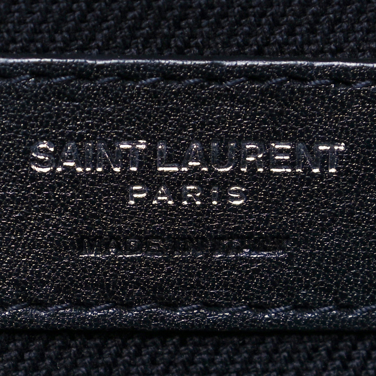 Linen Calfskin Rive Gauche Tote Black