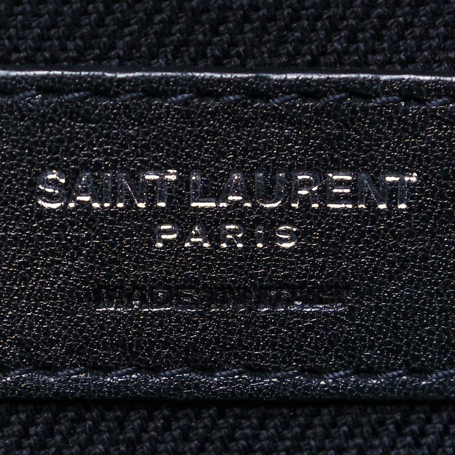 Saint Laurent Linen Calfskin Rive Gauche Tote Black 6 of 11