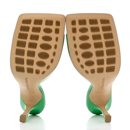 Bottega Veneta Lambskin Stretch Mule Sandals 38.5 Grass 5 of 10