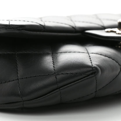 Chanel Calfskin Quilted CC Uniform Flap Belt Bag Black 10 of 12