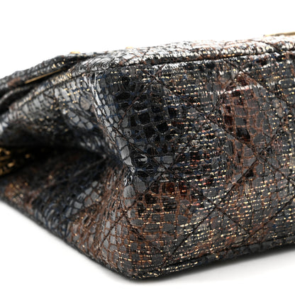 Chanel Metallic Glazed Tweed Quilted 2.55 Paris Shanghai Reissue 226 Flap Multicolor 9 of 11
