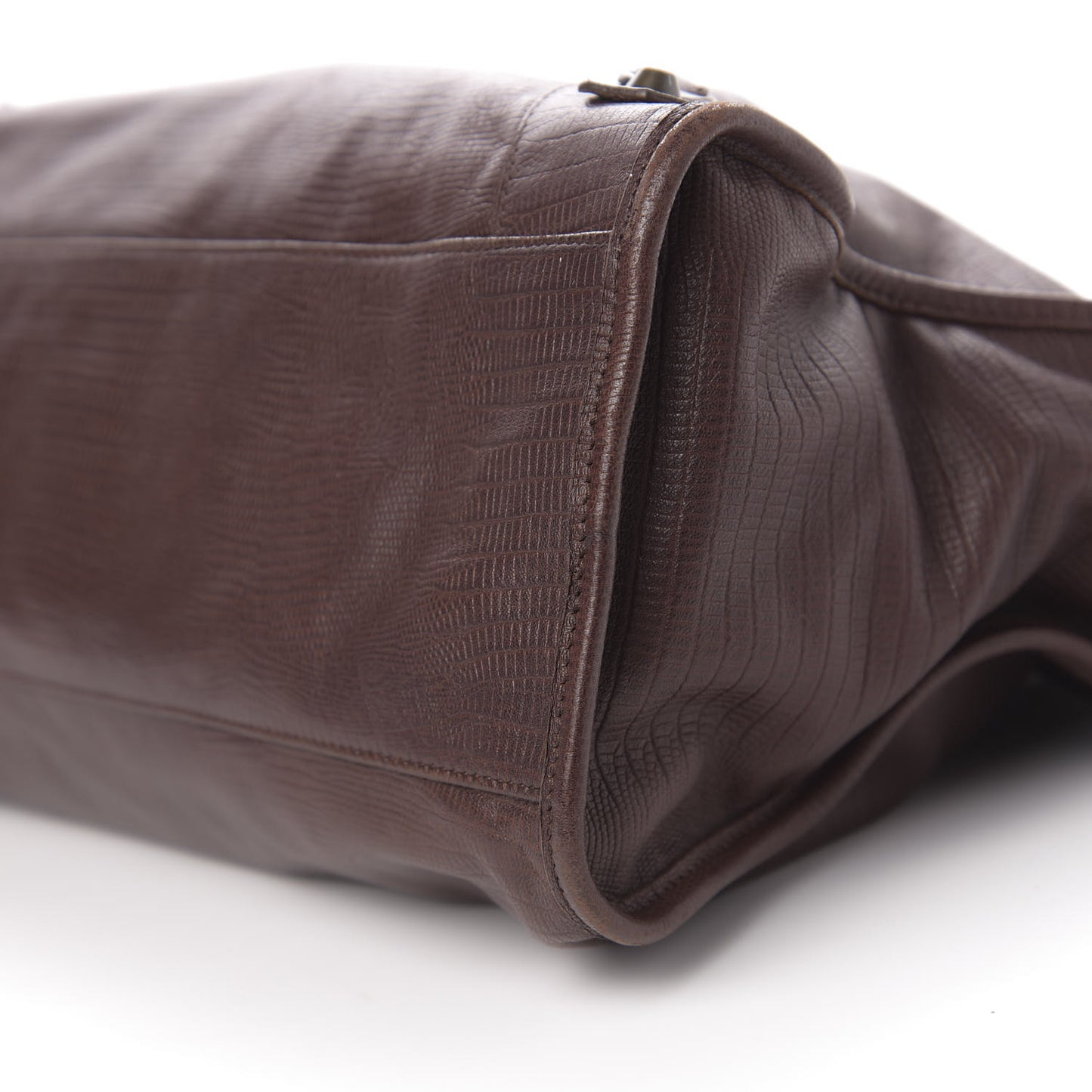 Agneau Classic Hardware Lizard Embossed City Castagna