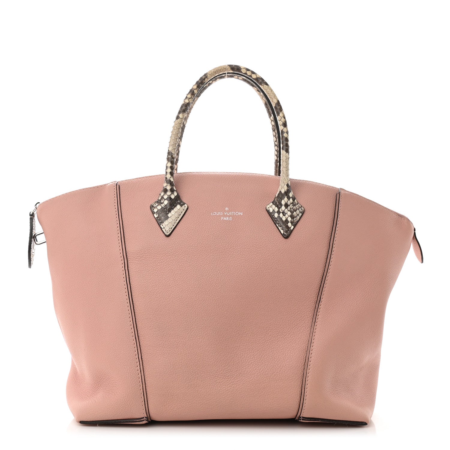 Louis Vuitton Veau Cachemire Snakeskin Soft Lockit MM Magnolia 1 of 9