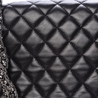 Chanel Lambskin Quilted Medium Westminster Pearl Flap Black 13 of 17