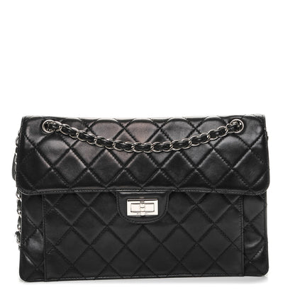 Chanel Aged Calfskin Paris Bombay Reissue Accordion Flap Black 1 of 8