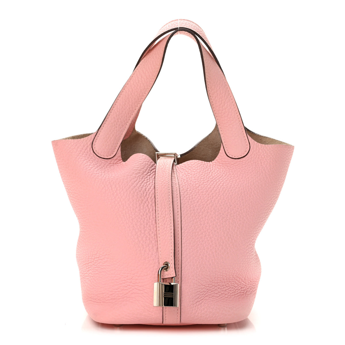 Hermes Taurillon Clemence Picotin Lock 18 PM Rose Sakura 1 of 14