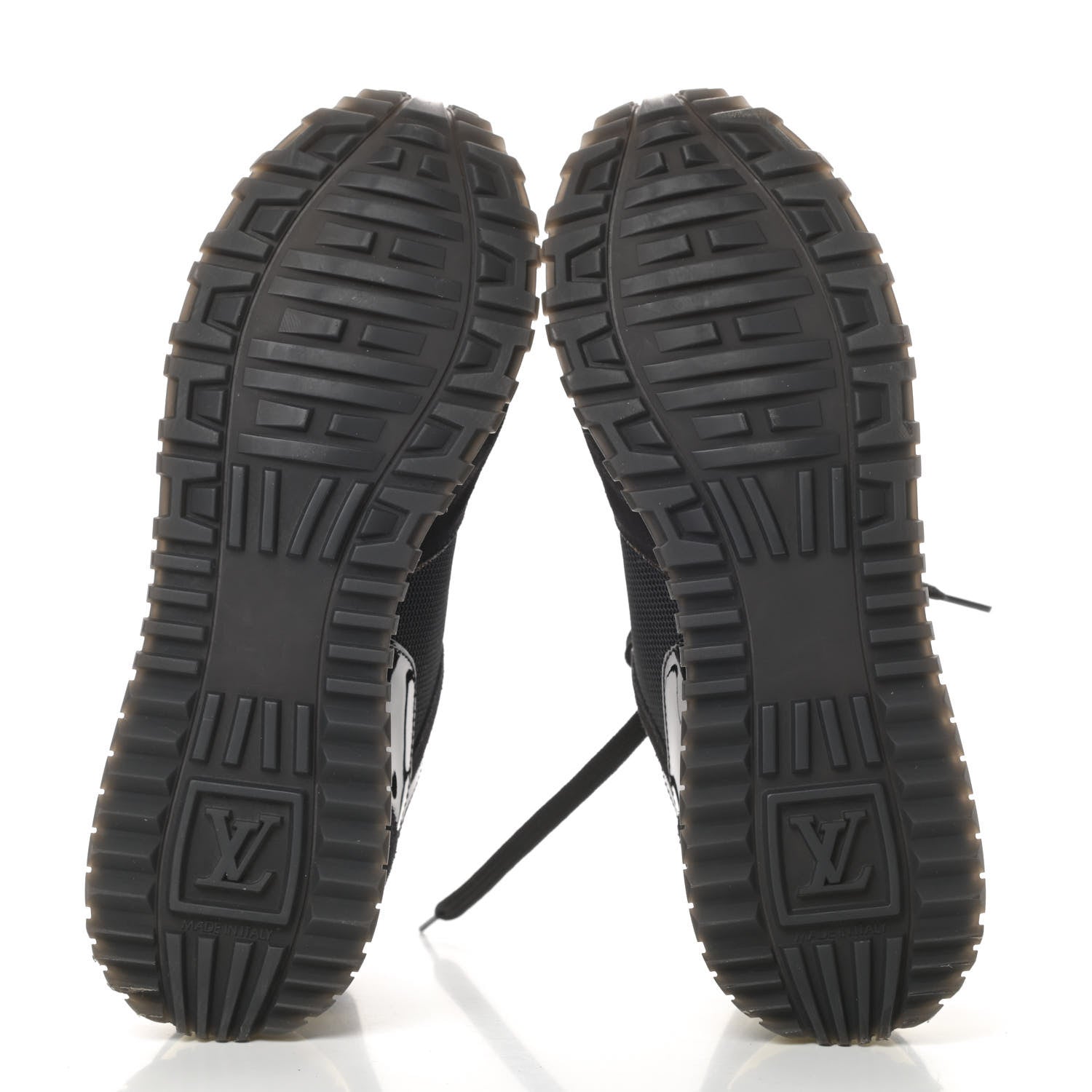 Louis Vuitton Suede Monogram Run Away Sneakers 37.5 Black 5 of 7