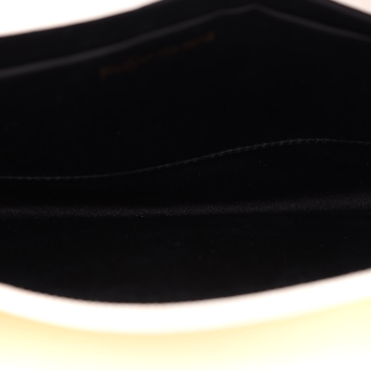 Saint Laurent Patent Calfskin Ombre Monogram Large Belle De Jour Clutch Ivory Black 5 of 10