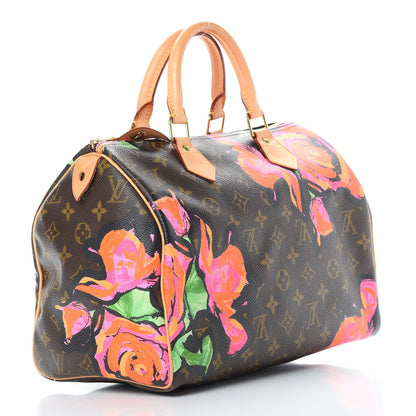 Louis Vuitton Monogram Roses Speedy 30 3 of 13