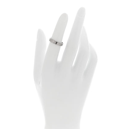 Cartier 18K White Gold 3.5mm LOVE Wedding Band Ring 48 4.5 2 of 4