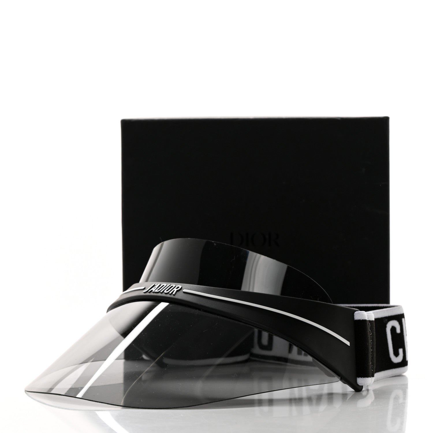 Christian Dior Mirrored DiorClub1 Sun Visor Black 10 of 10