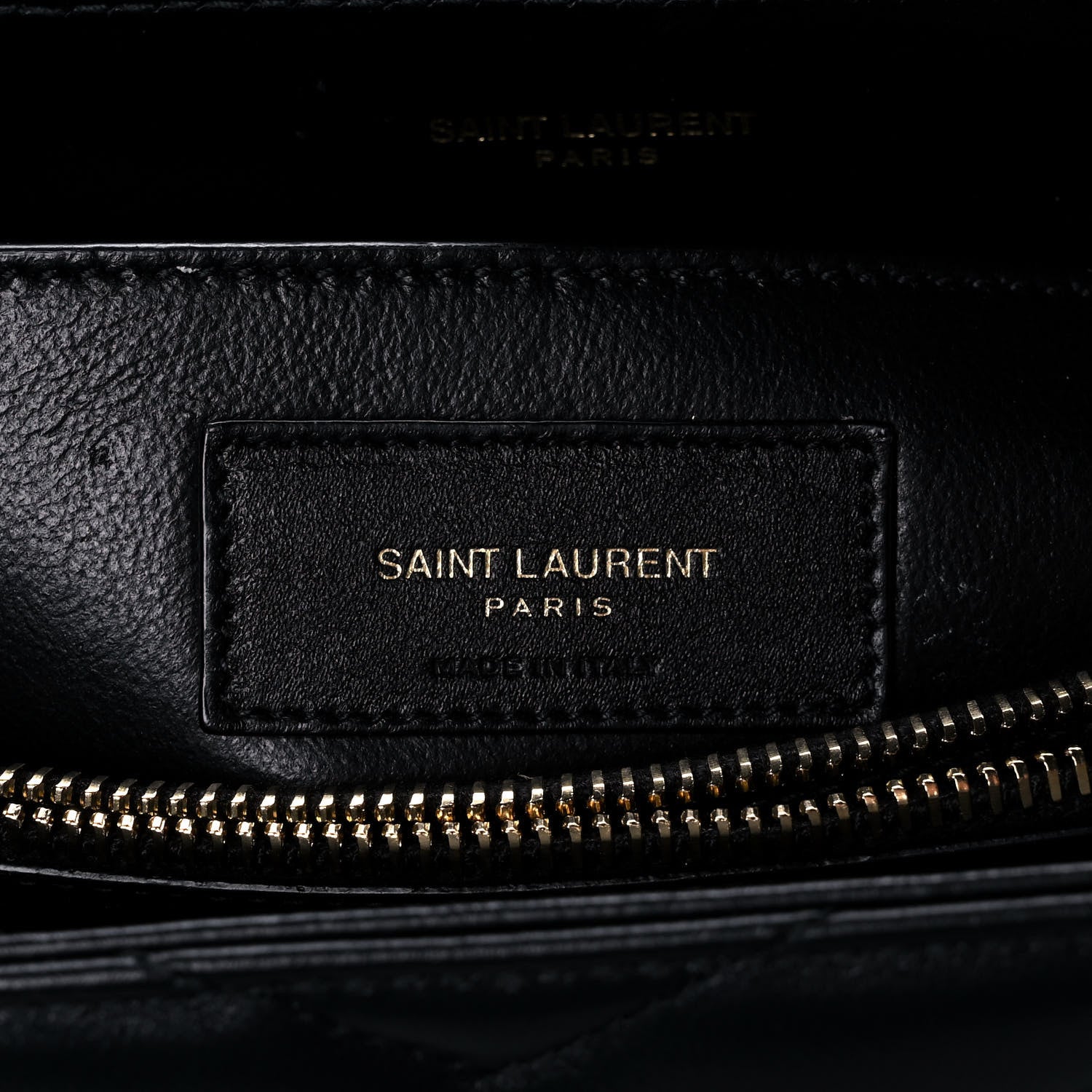 Saint Laurent Calfskin Y Quilted Monogram Small Loulou Chain Satchel Black 7 of 11