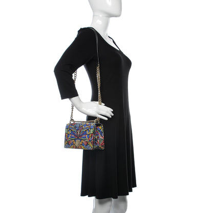 Christian Dior Calfskin Butterfly Printed Small Diorama Flap Bag Multicolor 2 of 10