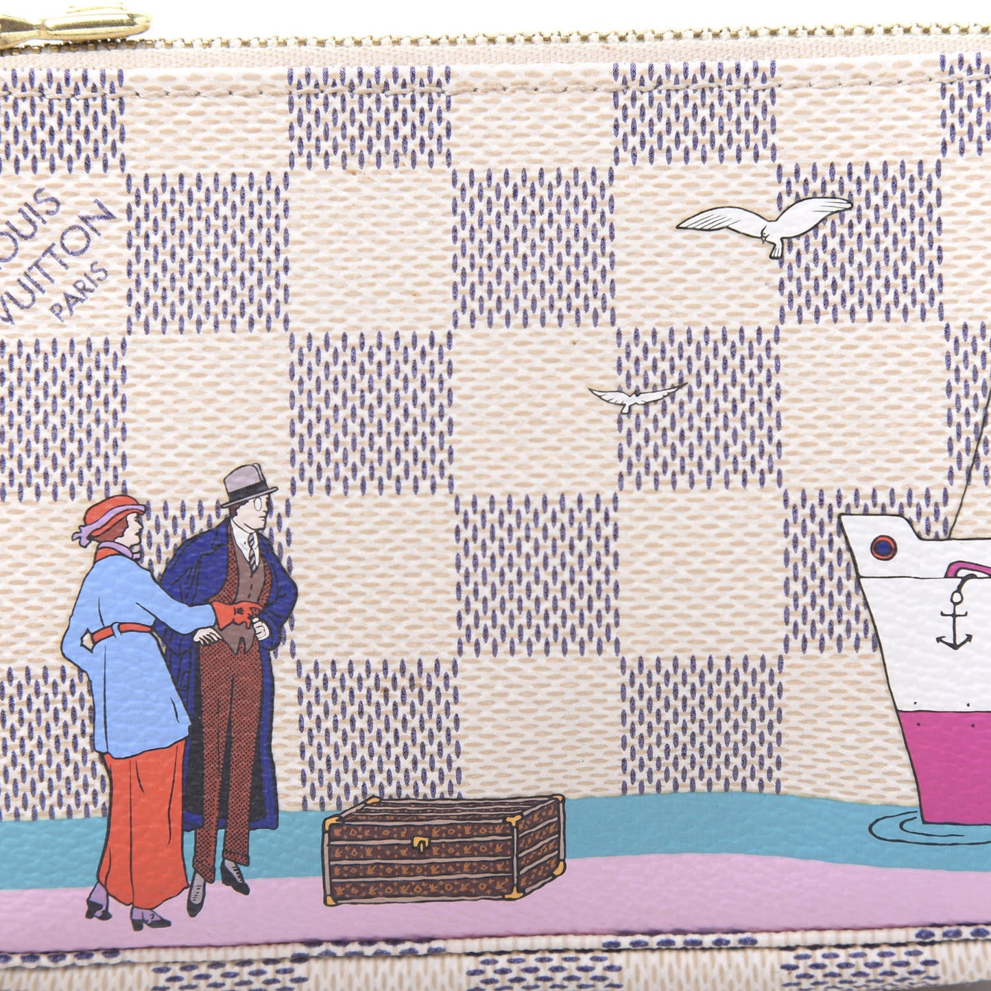 Damier Azur 2016 Christmas Animation Mini Pochette Accessories