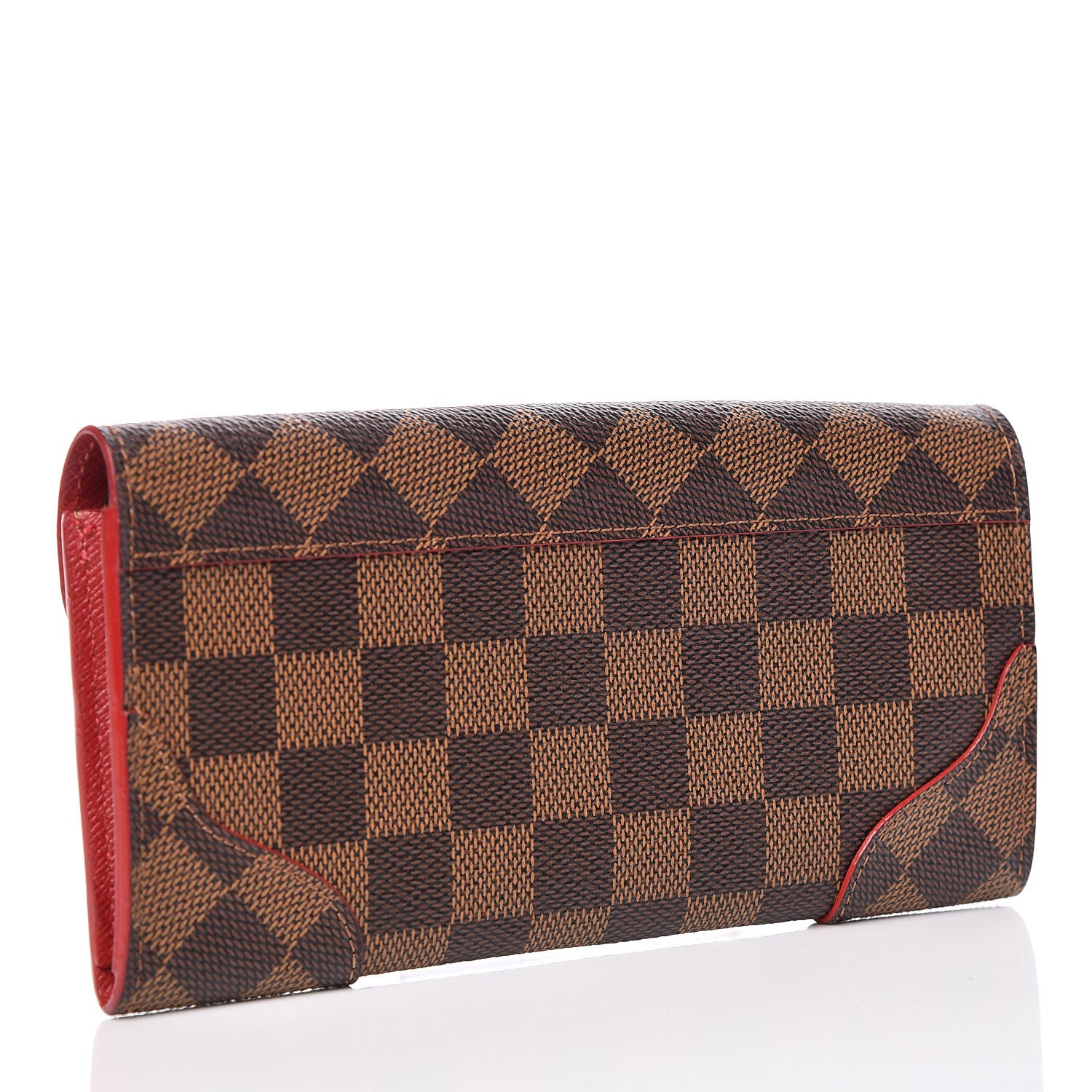 Louis Vuitton Damier Ebene Caissa Wallet Cherry 3 of 8