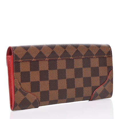 Louis Vuitton Damier Ebene Caissa Wallet Cherry 3 of 8
