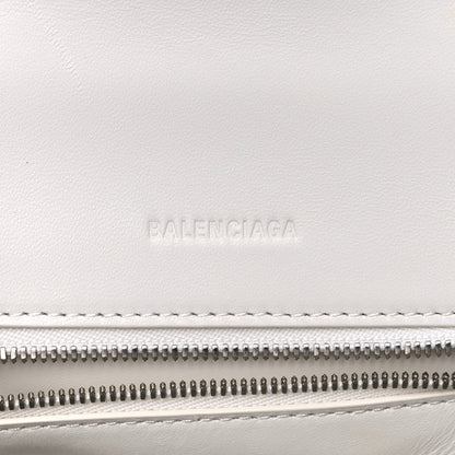 Balenciaga Faux Calfskin Fabric Glow In The Dark Small Sneakerhead Top Handle Bag White 6 of 12