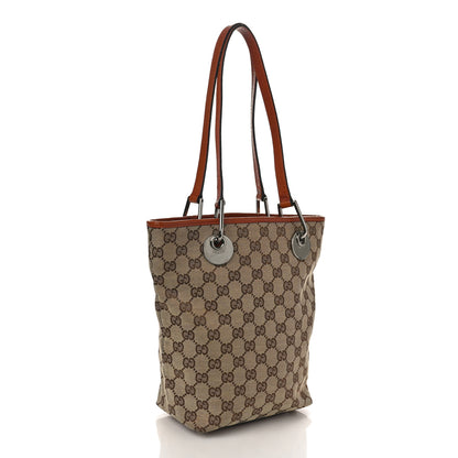 Gucci Monogram Small Eclipse Tote Orange 3 of 11