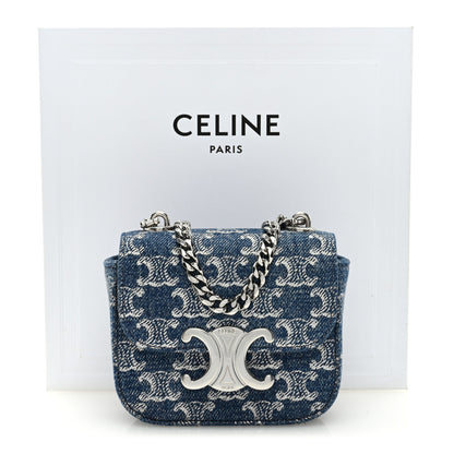 Celine Denim Triomphe Mini Claude 9 of 9