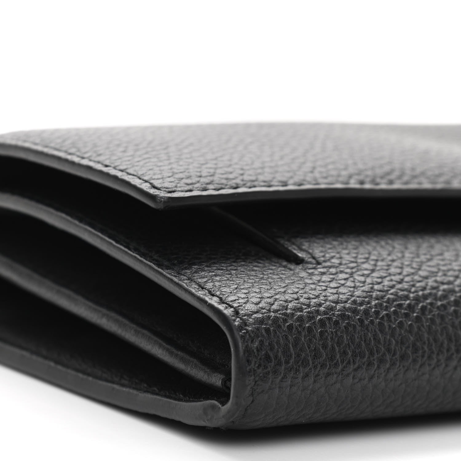 Alexander McQueen Pebbled Calfskin Skull Wallet on Chain Black 9 of 11