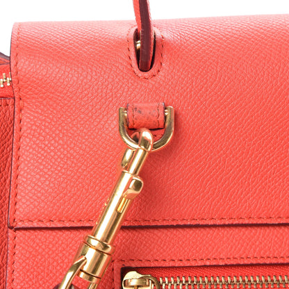 Celine Grained Calfskin Mini Belt Bag Vermillion 10 of 11