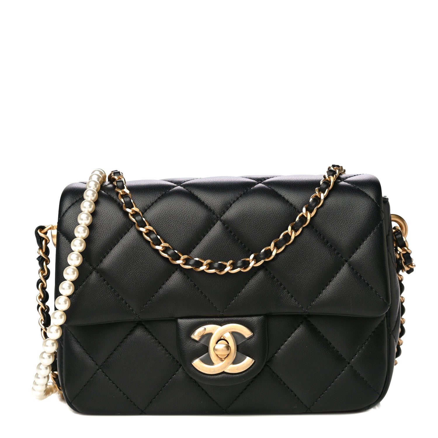Chanel Lambskin Quilted Mini My Perfect Flap Black 1 of 20