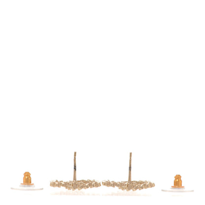 Chanel Crystal CC Earrings Gold 3 of 4