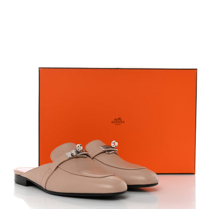 Hermes Calfskin Oz Mules 36 Beige Nude 9 of 9
