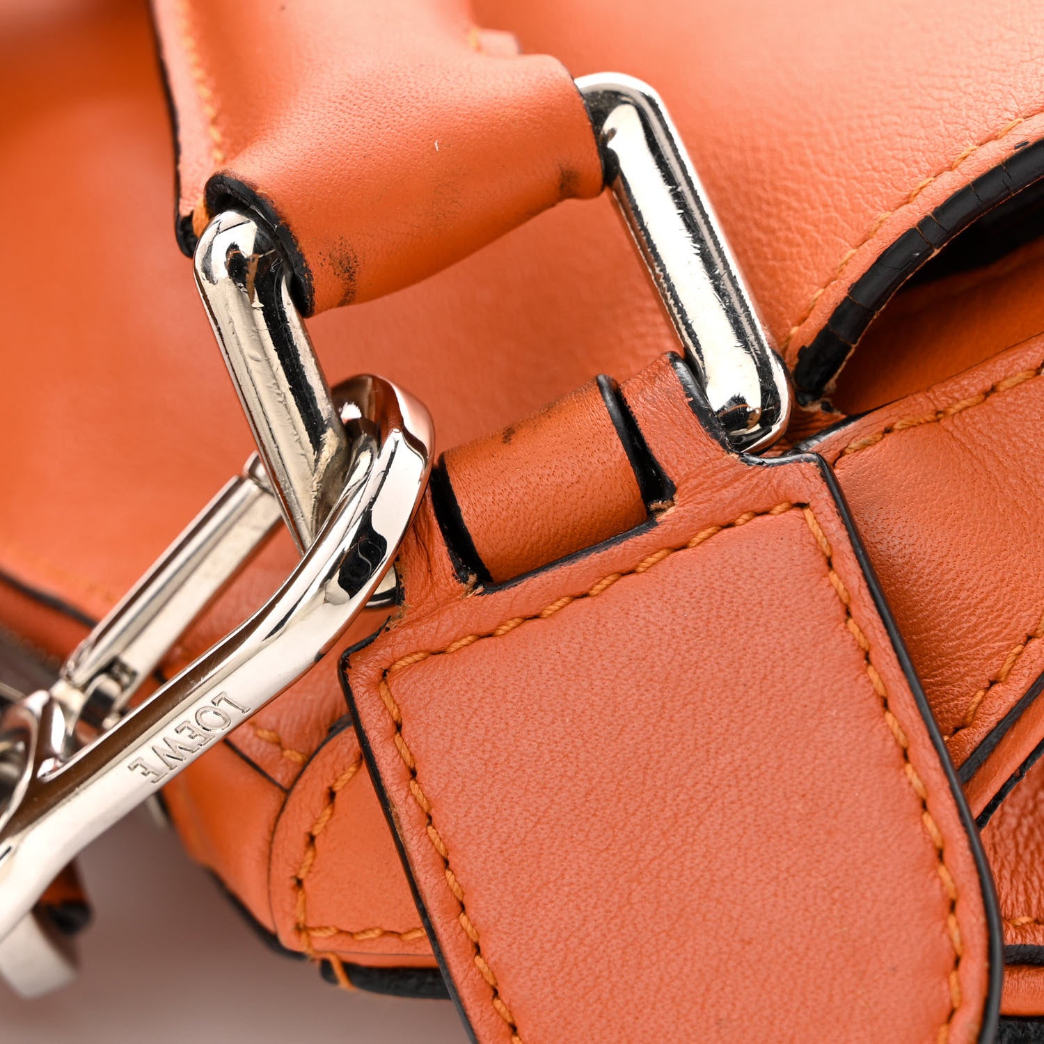 Loewe Calfskin Medium Puzzle Bag Orange 11 of 22