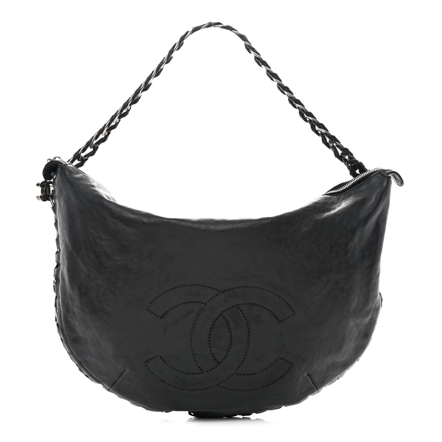 Chanel Calfskin Modern Chain Hobo Black 1 of 12