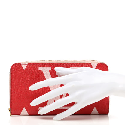 Louis Vuitton Monogram Giant Zippy Wallet Rouge Rose 2 of 12