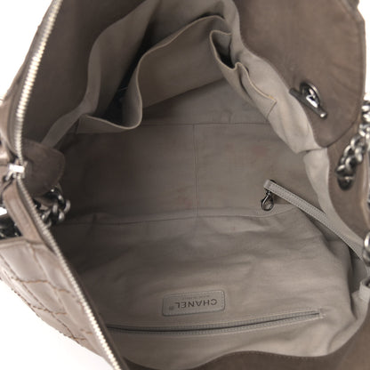 Chanel Calfskin CC Crave Tote Taupe 4 of 12
