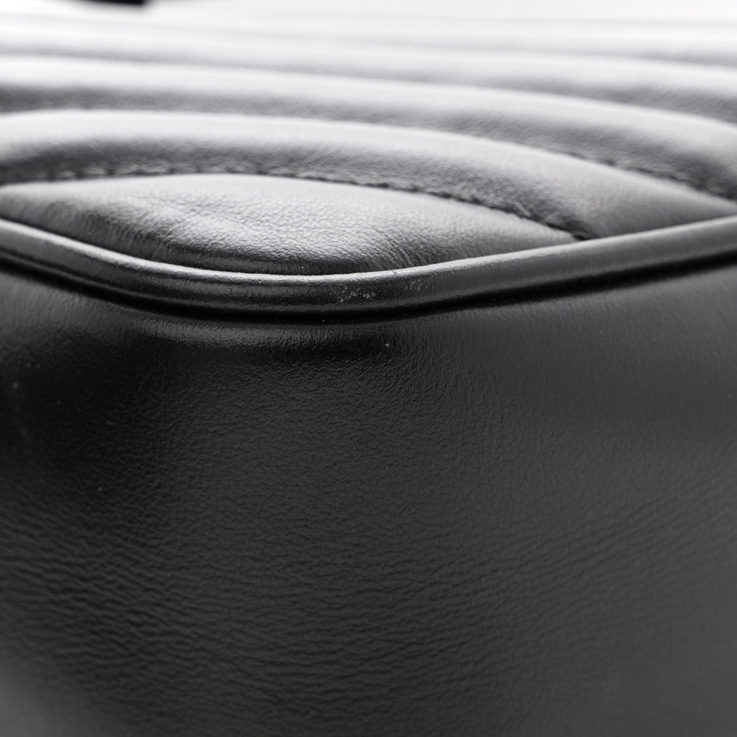 Calfskin Matelasse Monogram Monochrome Lou Camera Bag Black
