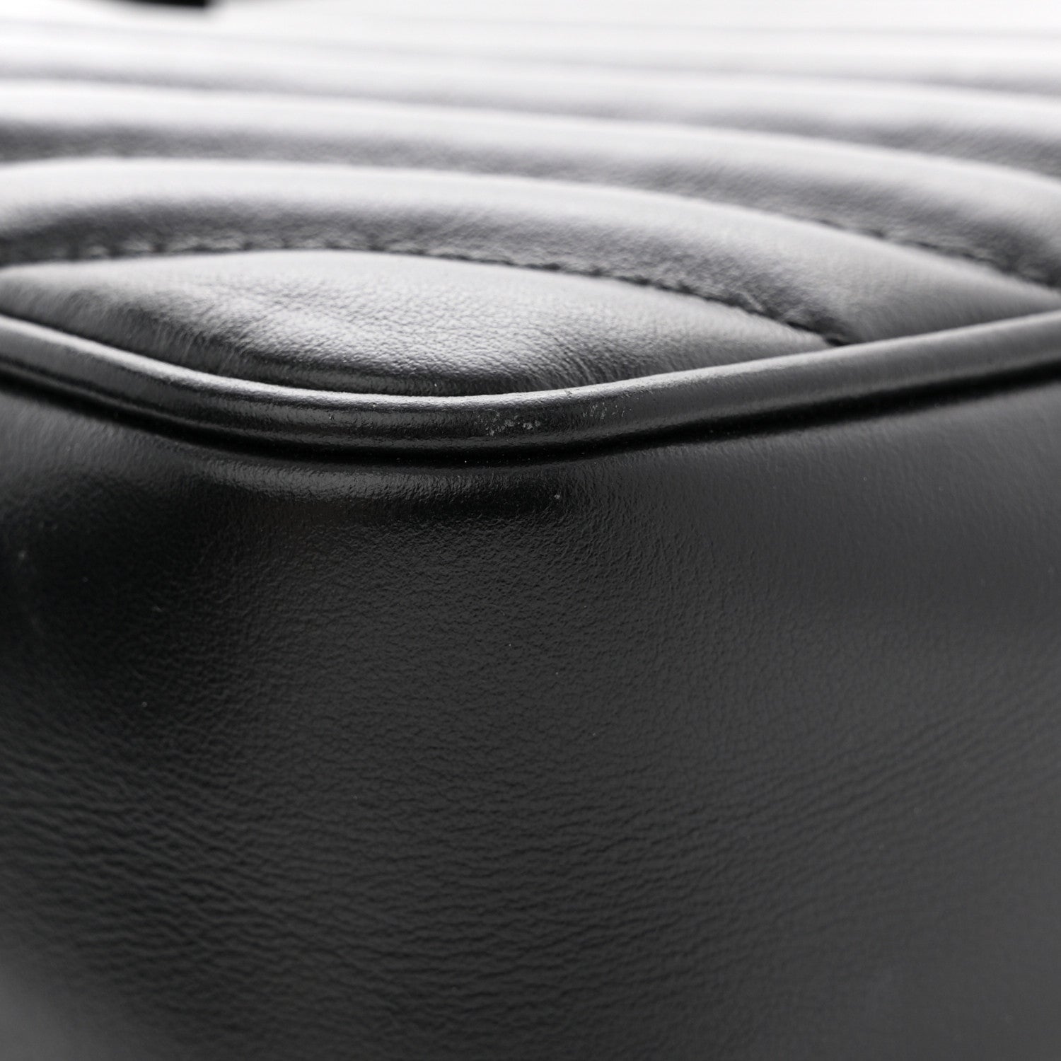 Saint Laurent Calfskin Matelasse Monogram Monochrome Lou Camera Bag Black 11 of 13