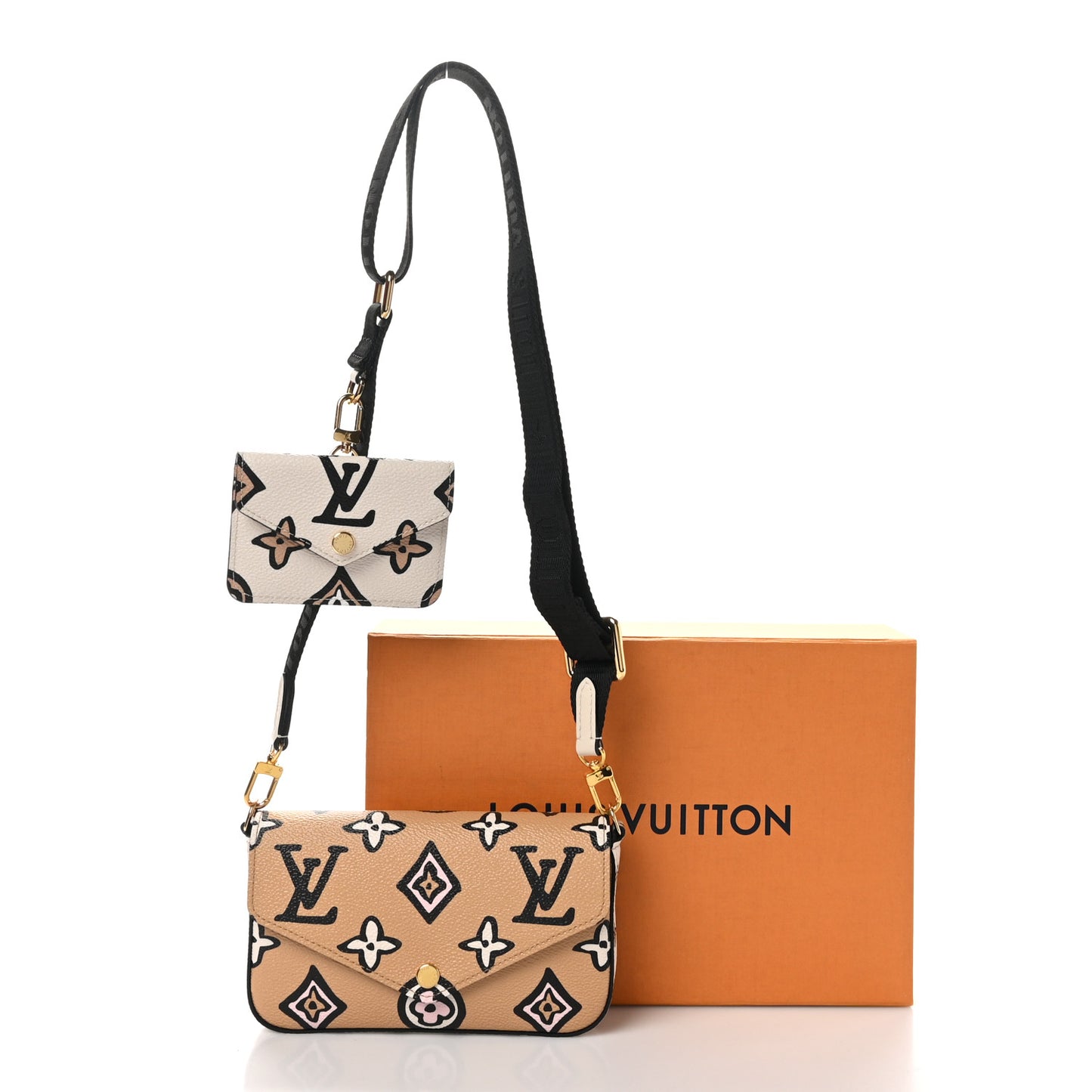 Monogram Wild At Heart Felicie Strap & Go Arizona Creme