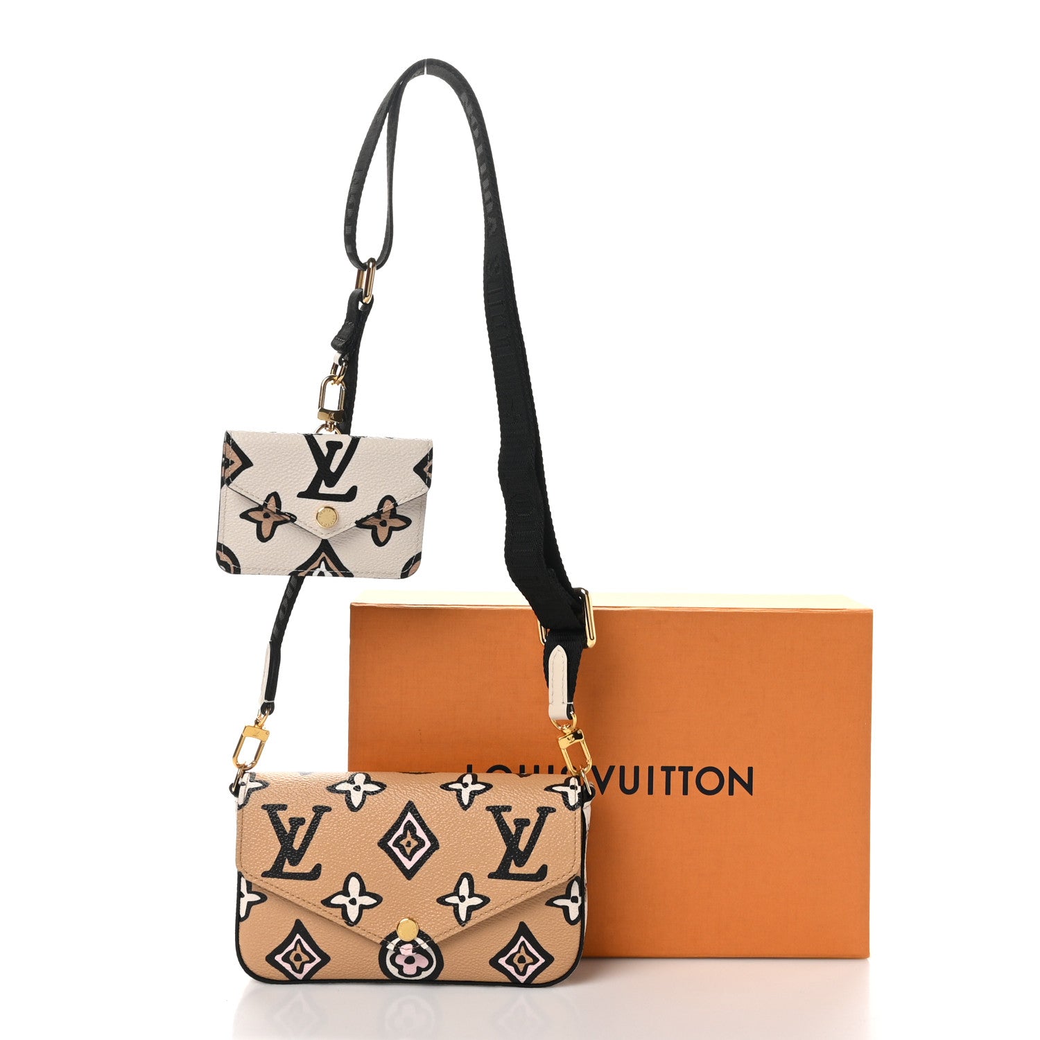 Louis Vuitton Monogram Wild At Heart Felicie Strap & Go Arizona Creme 9 of 9