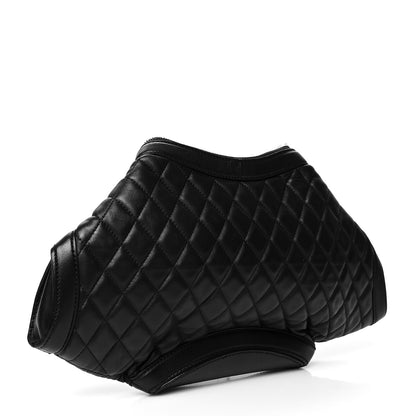 Alexander McQueen Lambskin Quilted De Manta Clutch 3 of 10