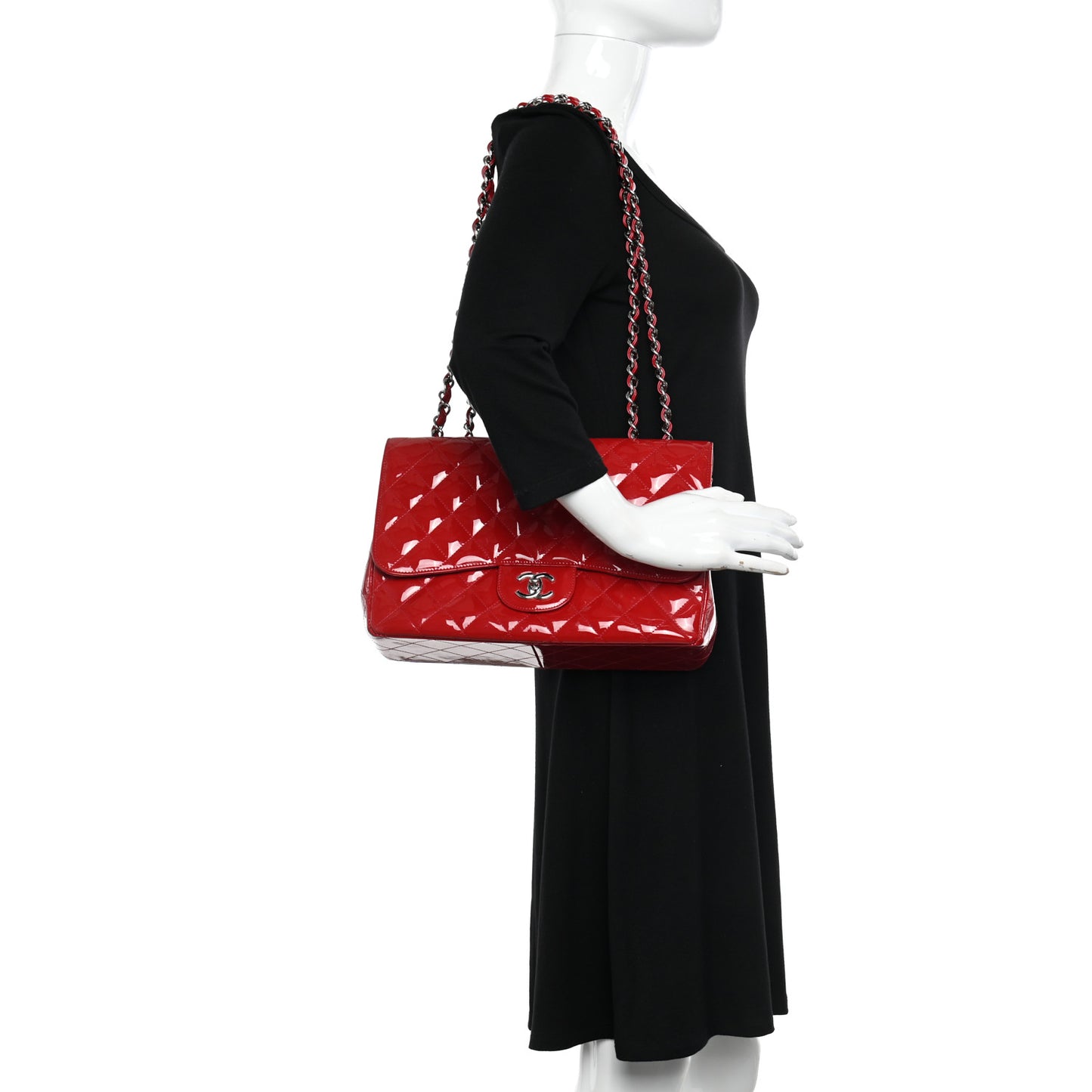 Patent Jumbo Single Flap Red