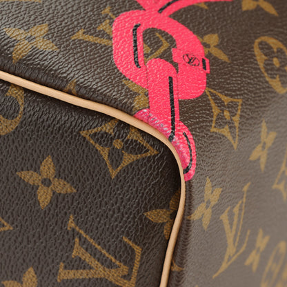 Louis Vuitton Monogram Bay Speedy 30 Rose Ballerine Poppy 8 of 8