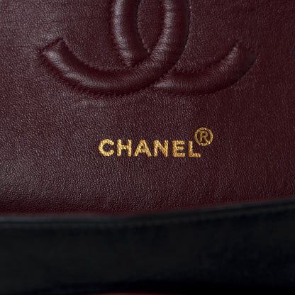 Chanel Lambskin Quilted Medium Double Flap Black 6 of 10