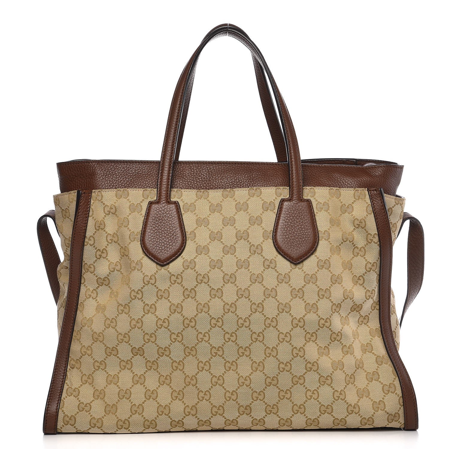 Gucci Monogram Ramble Layered Tote Brown 1 of 9