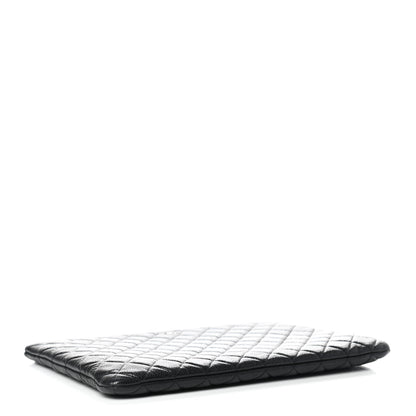 Chanel Caviar Quilted Large Cosmetic Case Black 4 of 10