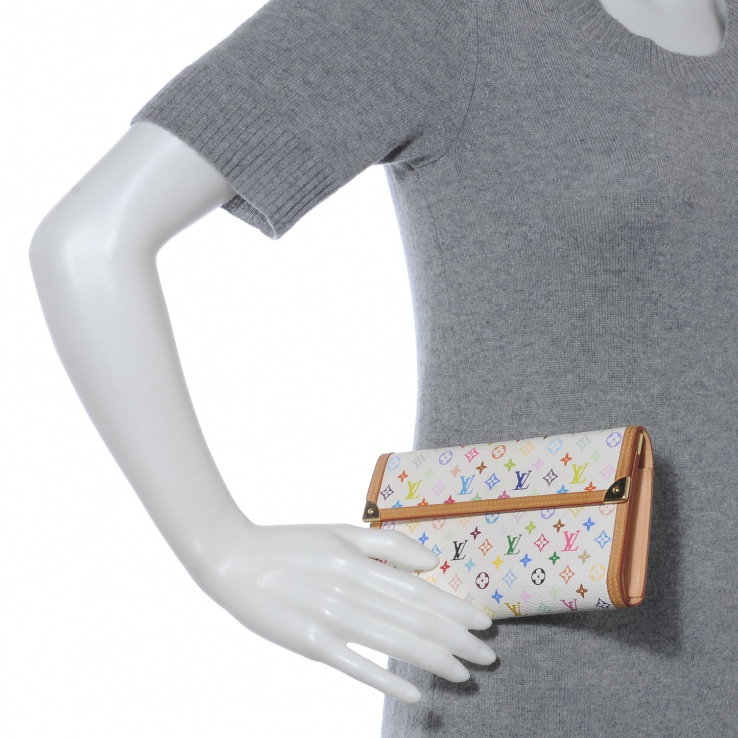 Monogram Multicolor Porte Tresor International Wallet White