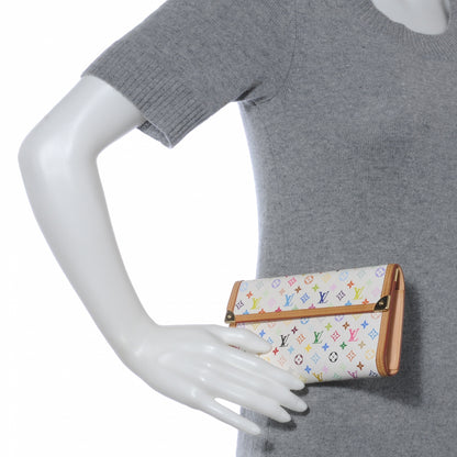 Louis Vuitton Monogram Multicolor Porte Tresor International Wallet White 2 of 7