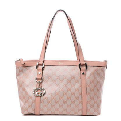 Gucci Crystal Monogram Medium Abbey Tote Blush 1 of 11