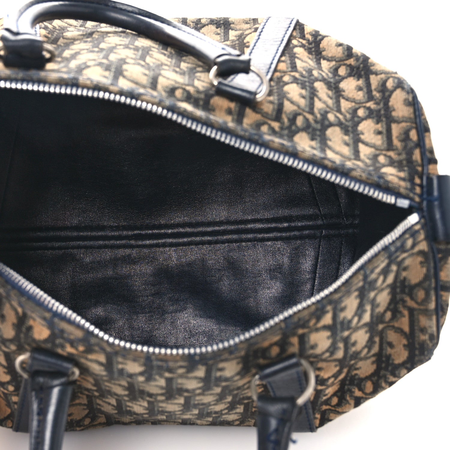 Christian Dior Monogram Boston Navy Blue 5 of 15