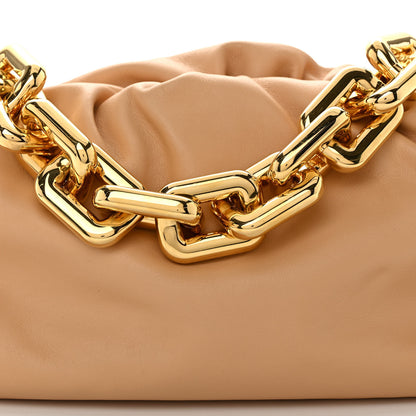 Bottega Veneta Calfskin Chain Pouch Almond 8 of 10