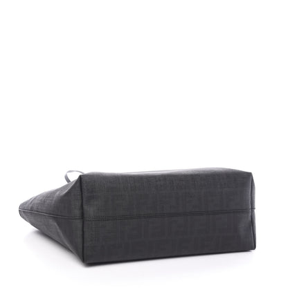 Fendi Zucca Spalmati Small Roll Tote Black 3 of 9